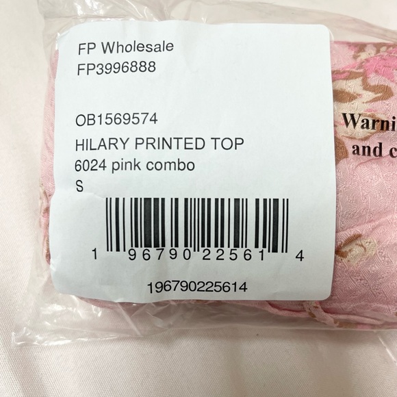 NWT Free People Hilary Printed Top Floral Smocked Size Small - Picture 9 of 13